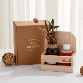 [ALLE] Flower Reed Diffuser 130ml Gift Set – 9 IFRA-Certified Scents with French Fragrance Oils & Plant-Based Ethanol for a Natural, Elegant Aroma - Made in KOREA